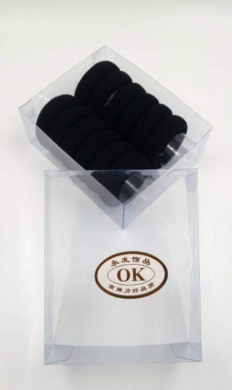 OK Hair Rings in Box Black (12 pieces) (TV-7090)