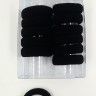 OK Hair Rings in Box Black (12 pieces) (TV-7090)