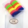 Hair Rings ТOKУ in Box Multicolored Bright (12 pieces) (TV-7089)