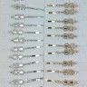 Rhinestone Hairpins 2 pieces (gold/silver) (TV-7570)