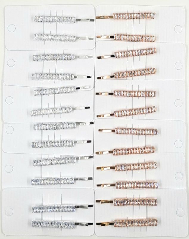 Hairpins with Glasses 2 pieces (gold / silver) (TV-7594)