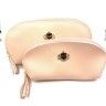 Cosmetic bag with gold lettering, Peach, 2 in 1. TV - 1517.