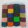 5cm glossy (colored) rubber bands (100 pieces) (TV-7028)