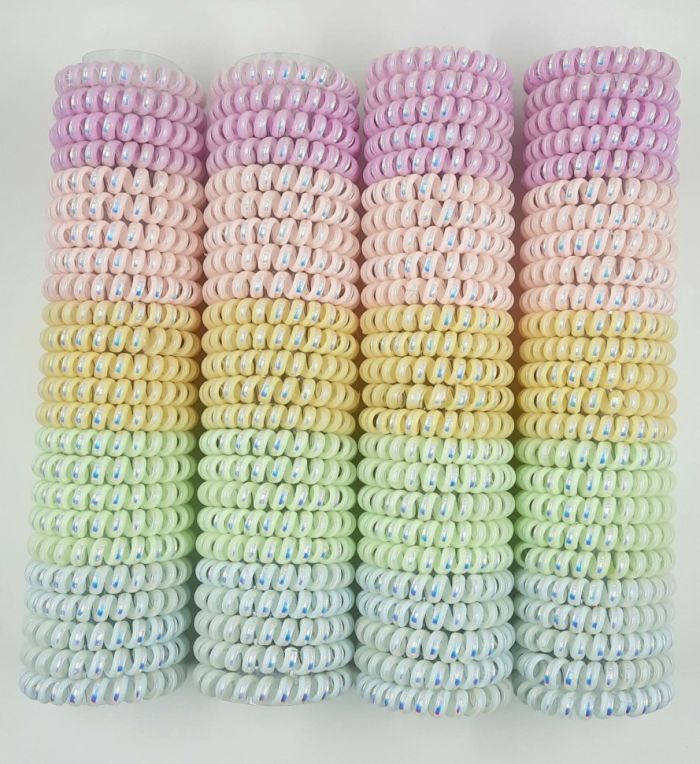 5.5cm shiny (pearl) rubber bands (100 pieces) (TV-7046)