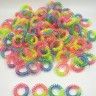 Rubber bands ТspringsУ 3cm neon (multicolored) (100 pieces) (TV-7057)