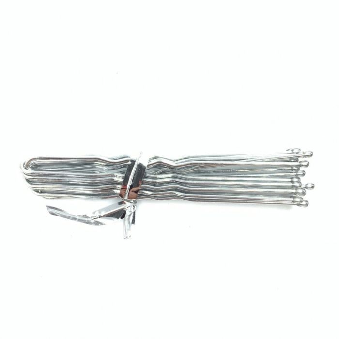 Hairpins , 10 pieces, silver, size - 6 cm.GB - 006.