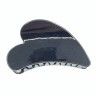 Hair clip - Crab for hair, 12 pieces ТHeartУ black, glossy.TV - 0203.