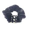 Hair band, velour with rhinestones, black (TV-222/223) Price is per piece!