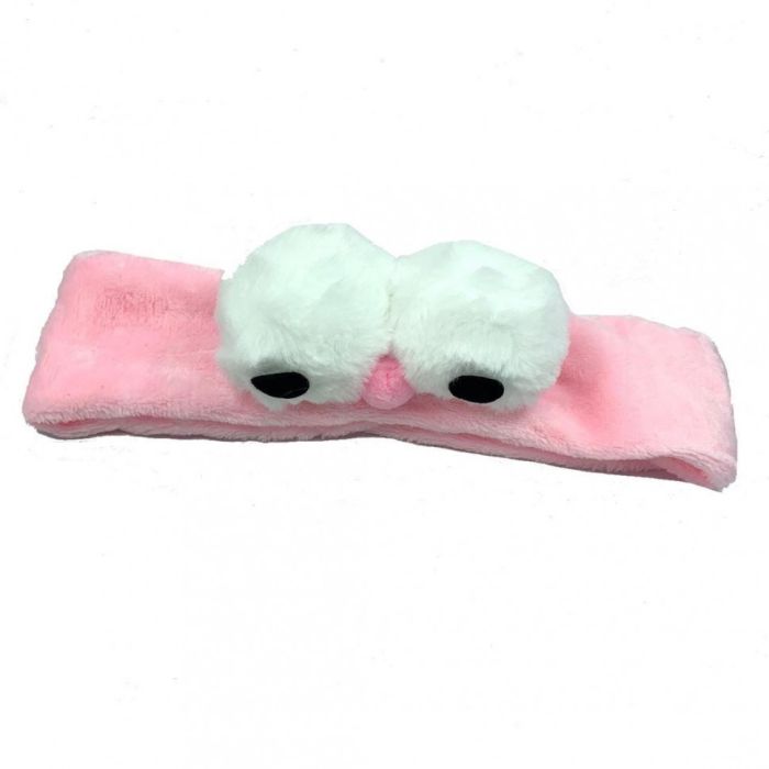 Headband for cosmetic procedures ТEyesУ pink.