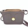 Bag ТPocketsУ brown, with gold clasp and long handle. TA - 320.