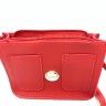 Bag ТPocketsУ red, with gold clasp and long handle.TA - 320.