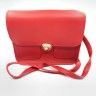 Bag ТPocketsУ red, with gold clasp and long handle.TA - 320.