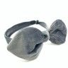 Hairband, 20 pieces ТBantУ velour, gray. TV - 349.