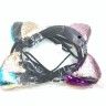 Hairband thin velvet hairband ТEars in sequinsУ (TV-1837)