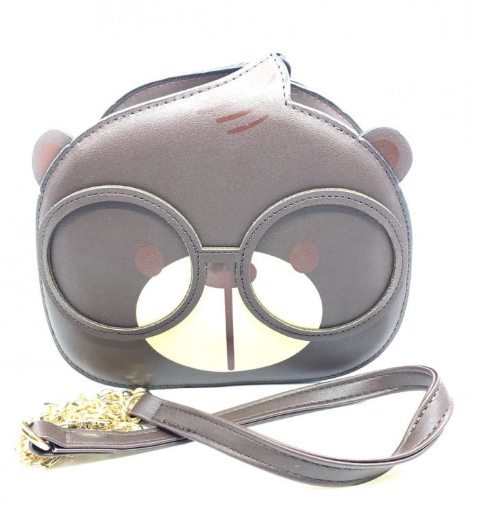 Bag ТBear in glassesУ brown, complete with a long handle.