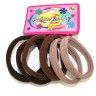 Hair band, 72 pieces on the logo in the assortment (3 kinds of brown). TV - 1157.