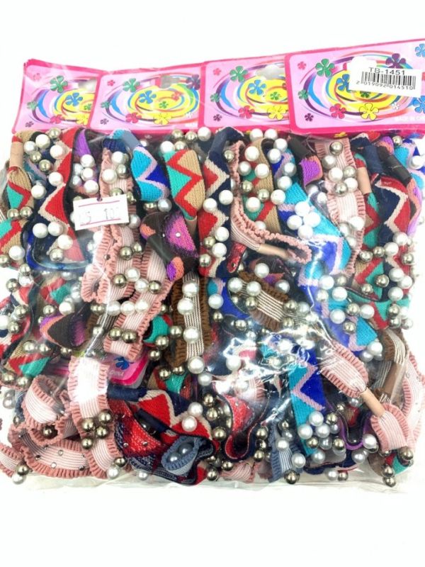 Hair band, 5 pieces on the logo with pearls, in assortment TV - 1451 Price is for the logo!!!!